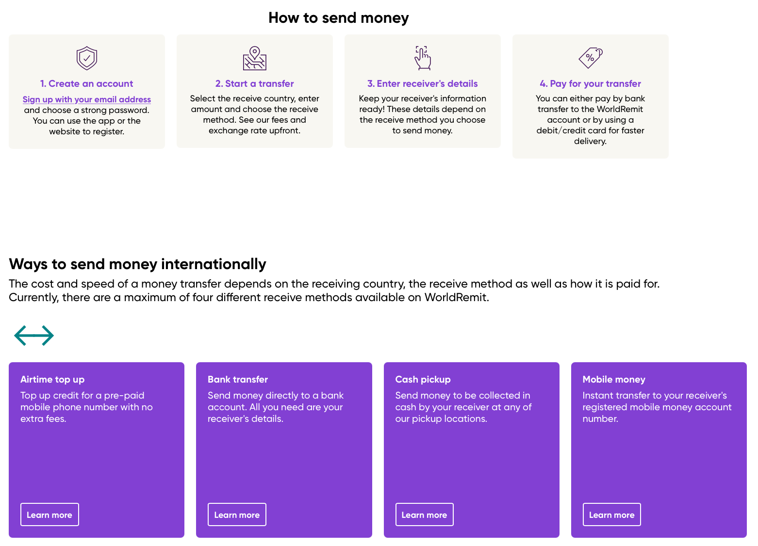WorldRemit Transfer Guide