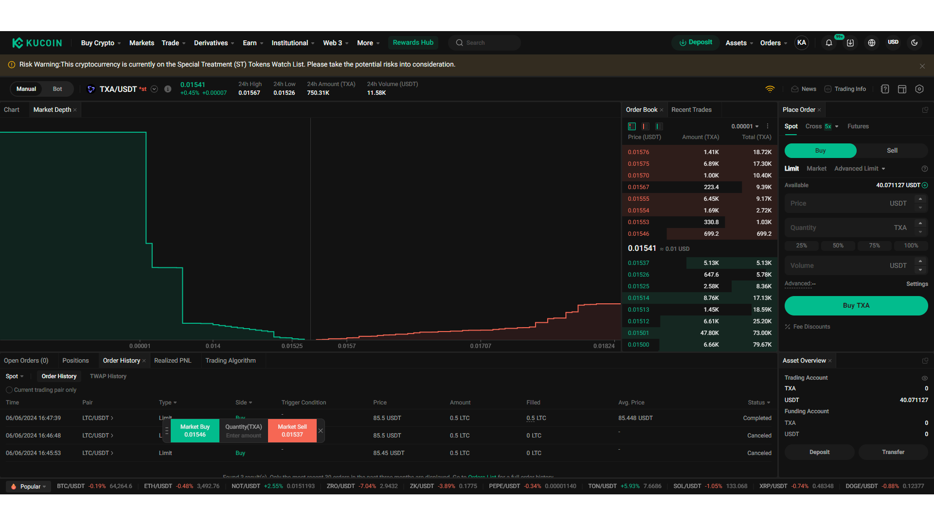 KuCoin P2P MXN USDC